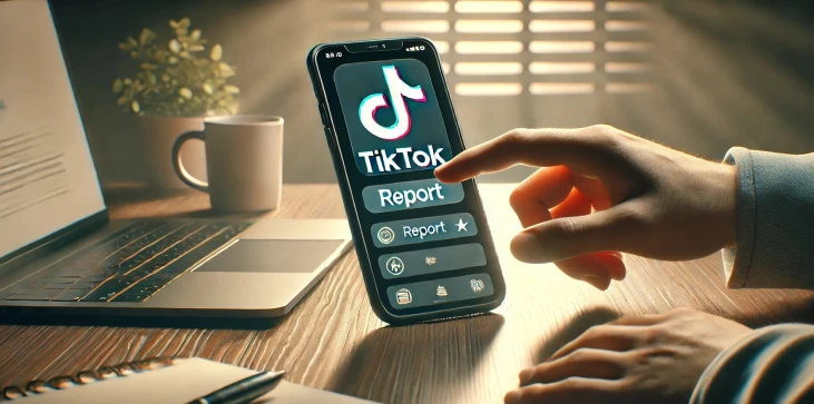 nahlásit na tik tok